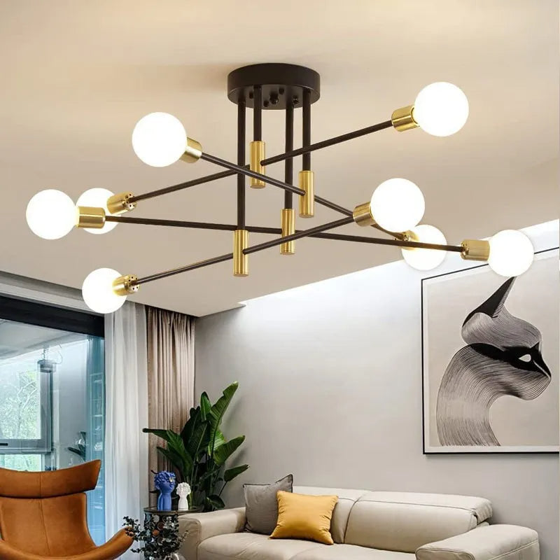 Aurelia | Crown-shaped Glass Globe Pendant