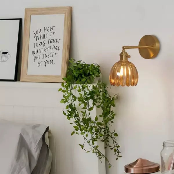 Bloomera | Retro Glass Tulip Wall Light Fixture