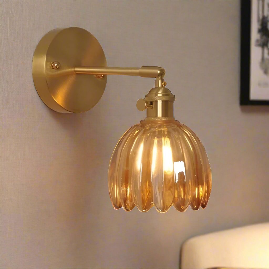 Bloomera | Retro Glass Tulip Wall Light Fixture