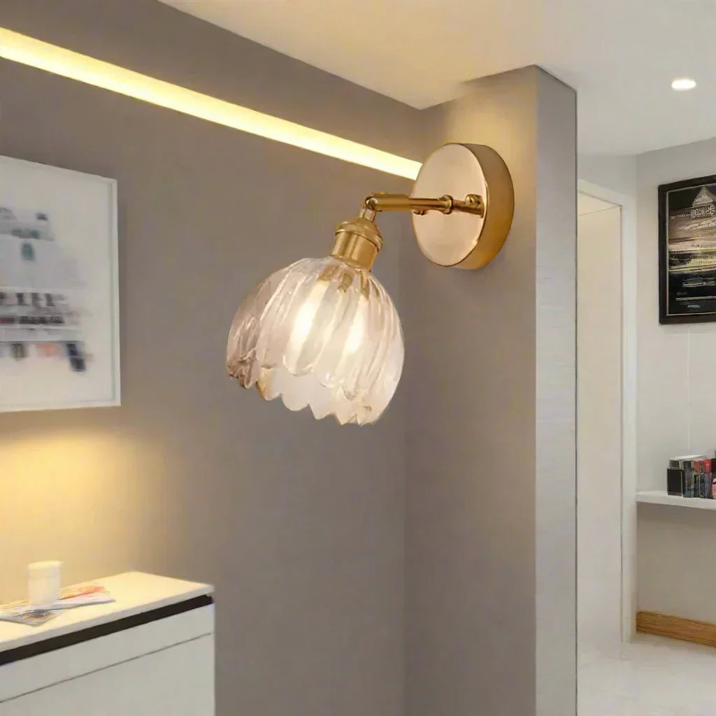 Bloomera | Retro Glass Tulip Wall Light Fixture