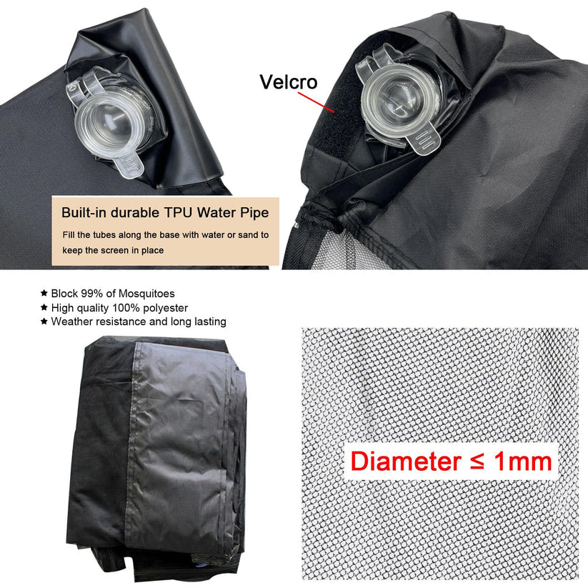 Caia | Summer Patio Umbrella Mosquito Netting