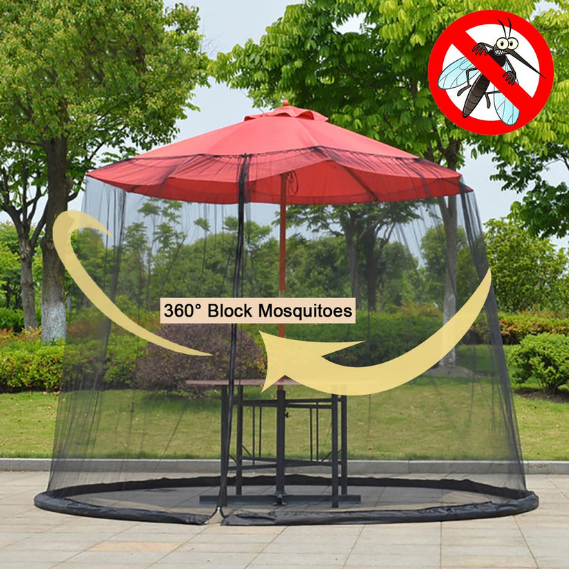 Caia | Summer Patio Umbrella Mosquito Netting