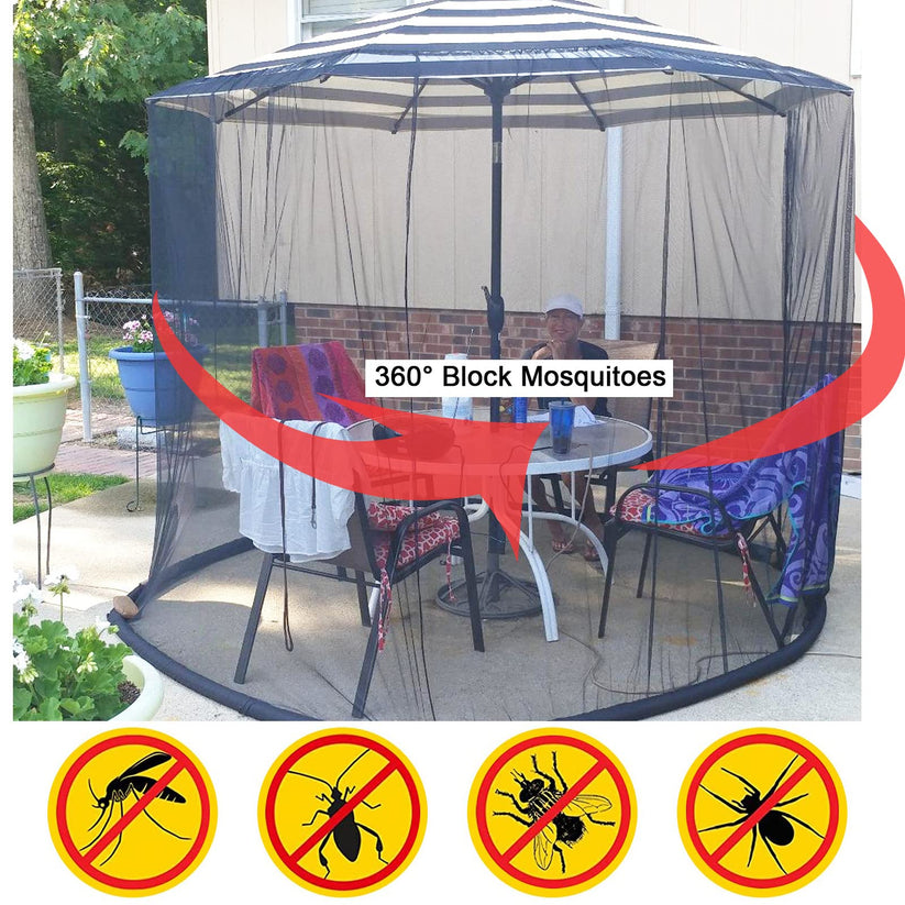 Caia | Summer Patio Umbrella Mosquito Netting
