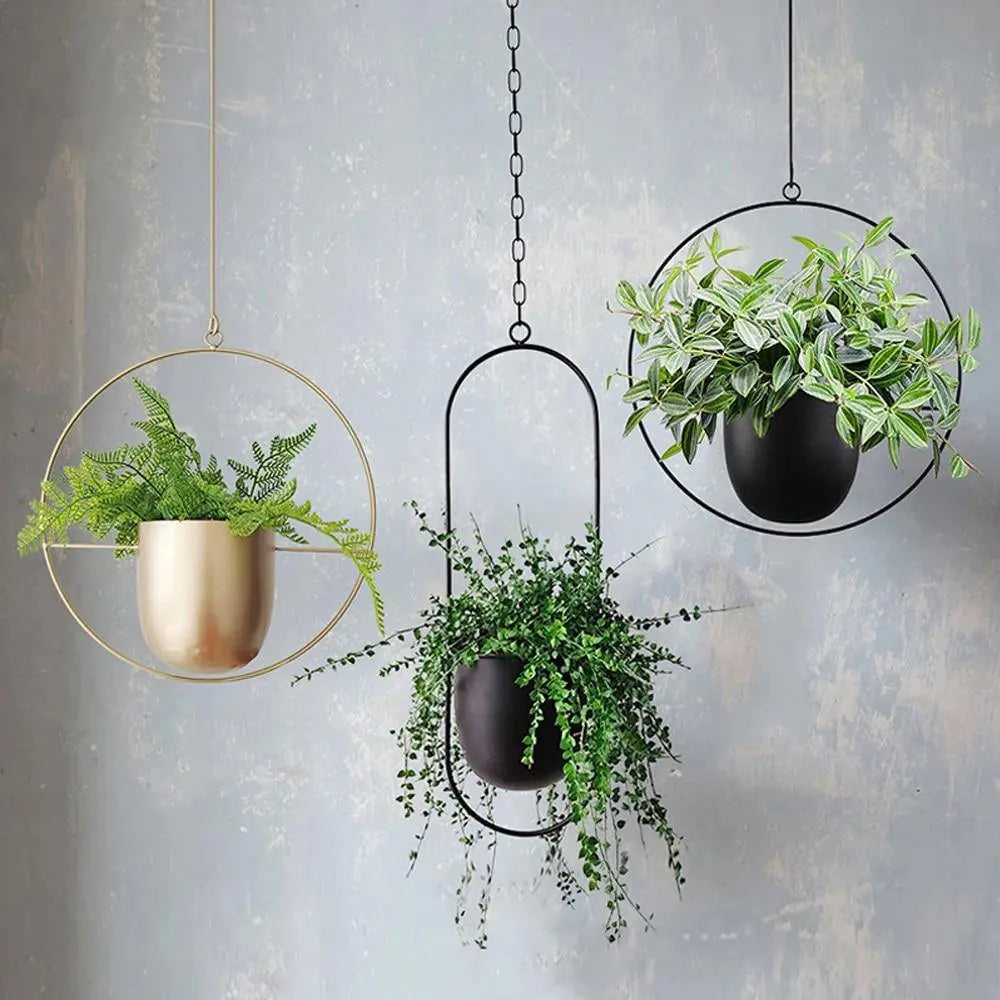 Elara | Metal Hanging Planter