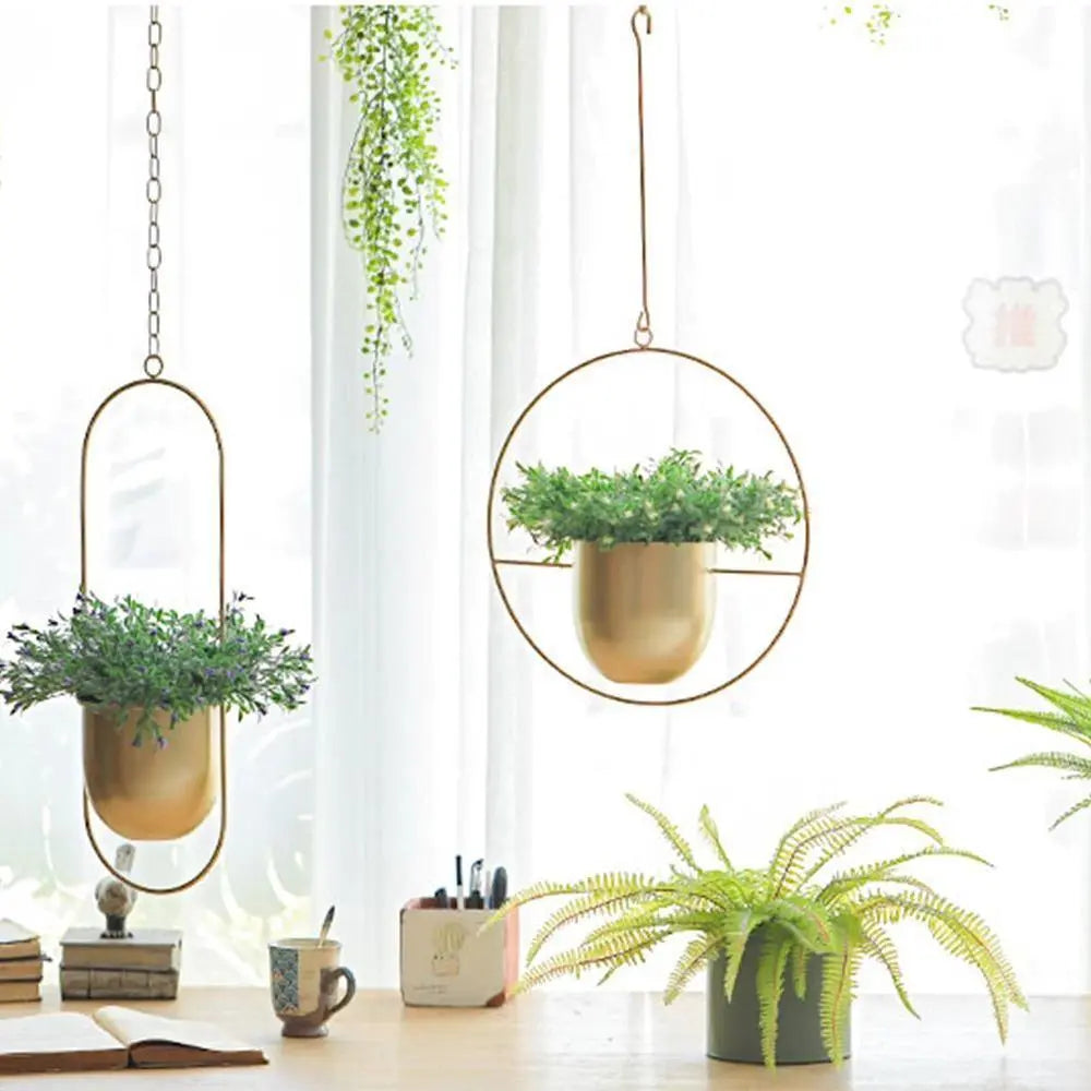 Elara | Metal Hanging Planter