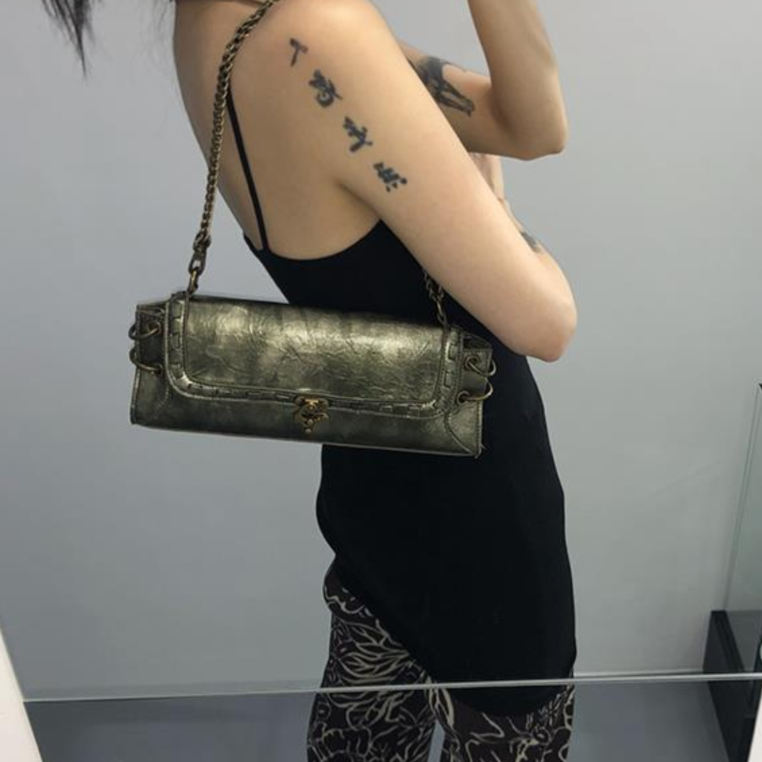 Eliara | Vintage-inspired Chain Evening Clutch