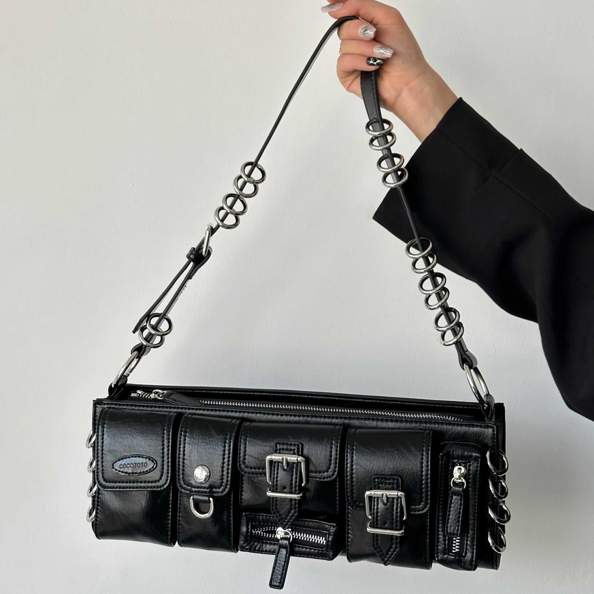Elvarelle | Convertible Ring Handle Bag