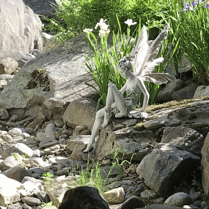 Enchanted Sitting Fairy Sculpture
