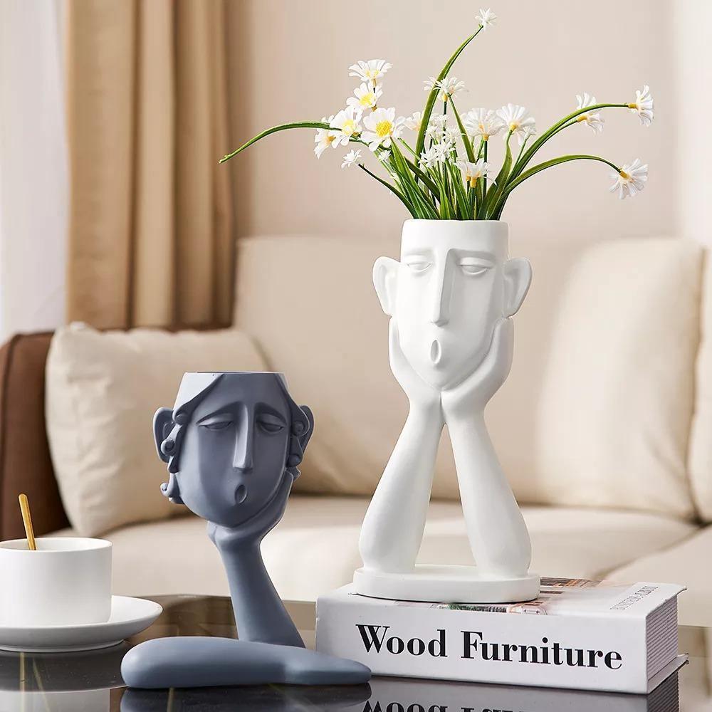 Expressive Emotions Planter Sculpture Set