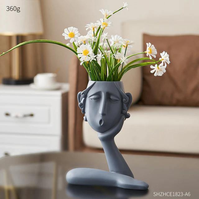 Expressive Emotions Planter Sculpture Set