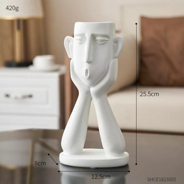 Expressive Emotions Planter Sculpture Set