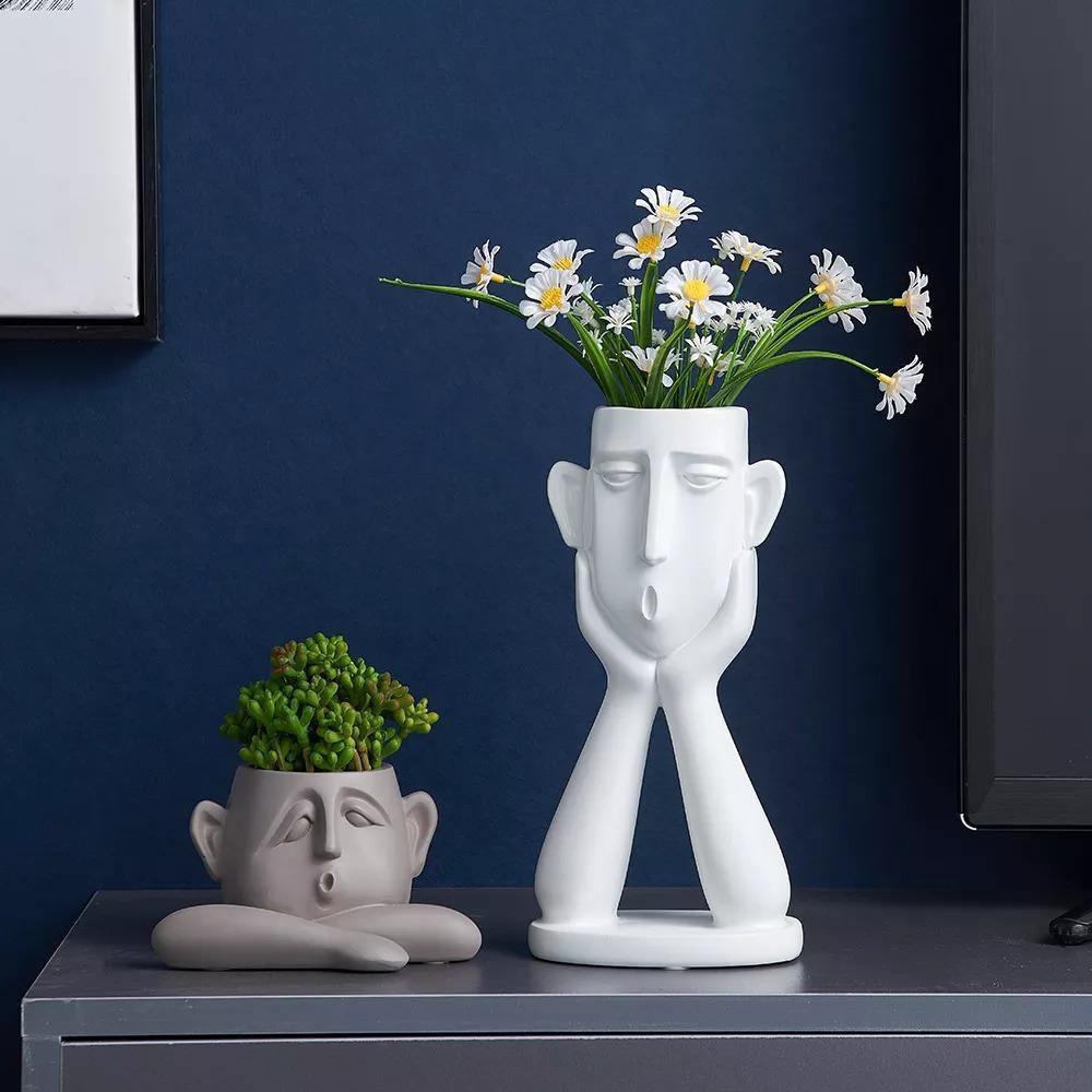 Expressive Emotions Planter Sculpture Set