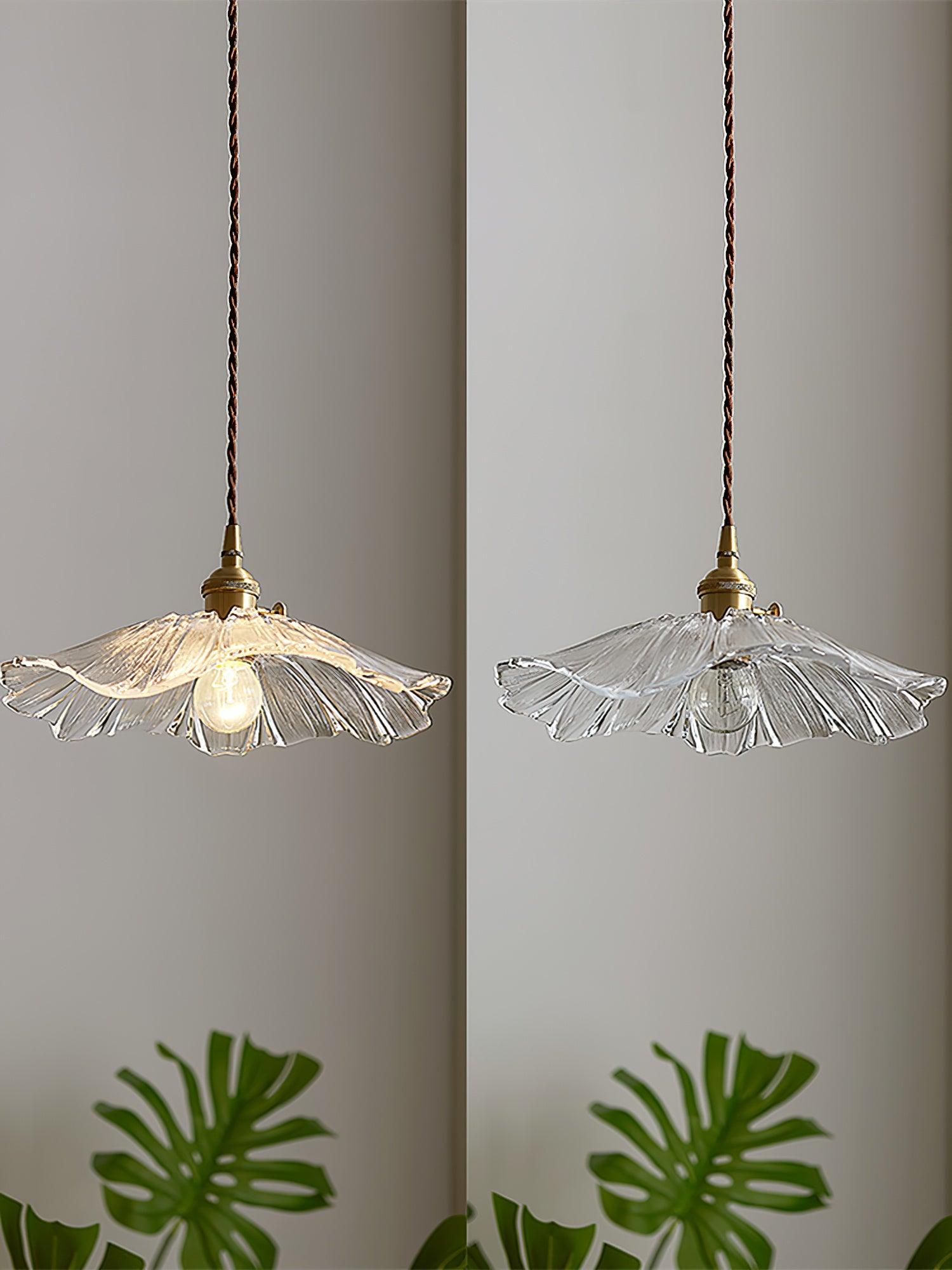 Fleurdrop Glass Pendant Light | Flower-inspired Hanging Fixture