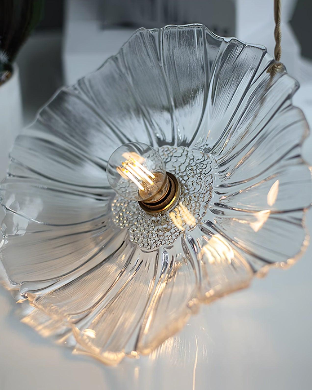 Fleurdrop Glass Pendant Light | Flower-inspired Hanging Fixture