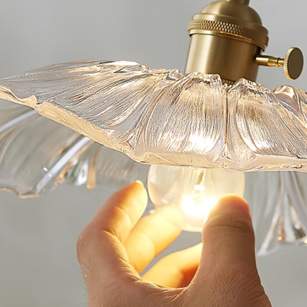 Fleurdrop Glass Pendant Light | Flower-inspired Hanging Fixture