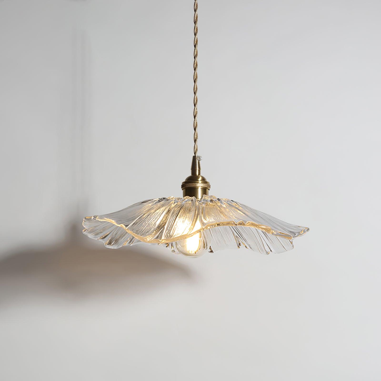 Fleurdrop Glass Pendant Light | Flower-inspired Hanging Fixture