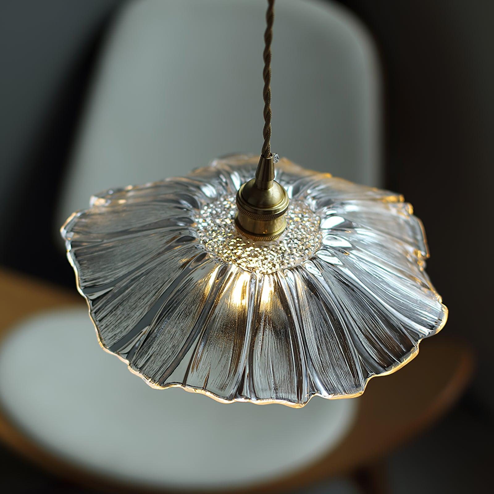 Fleurdrop Glass Pendant Light | Flower-inspired Hanging Fixture