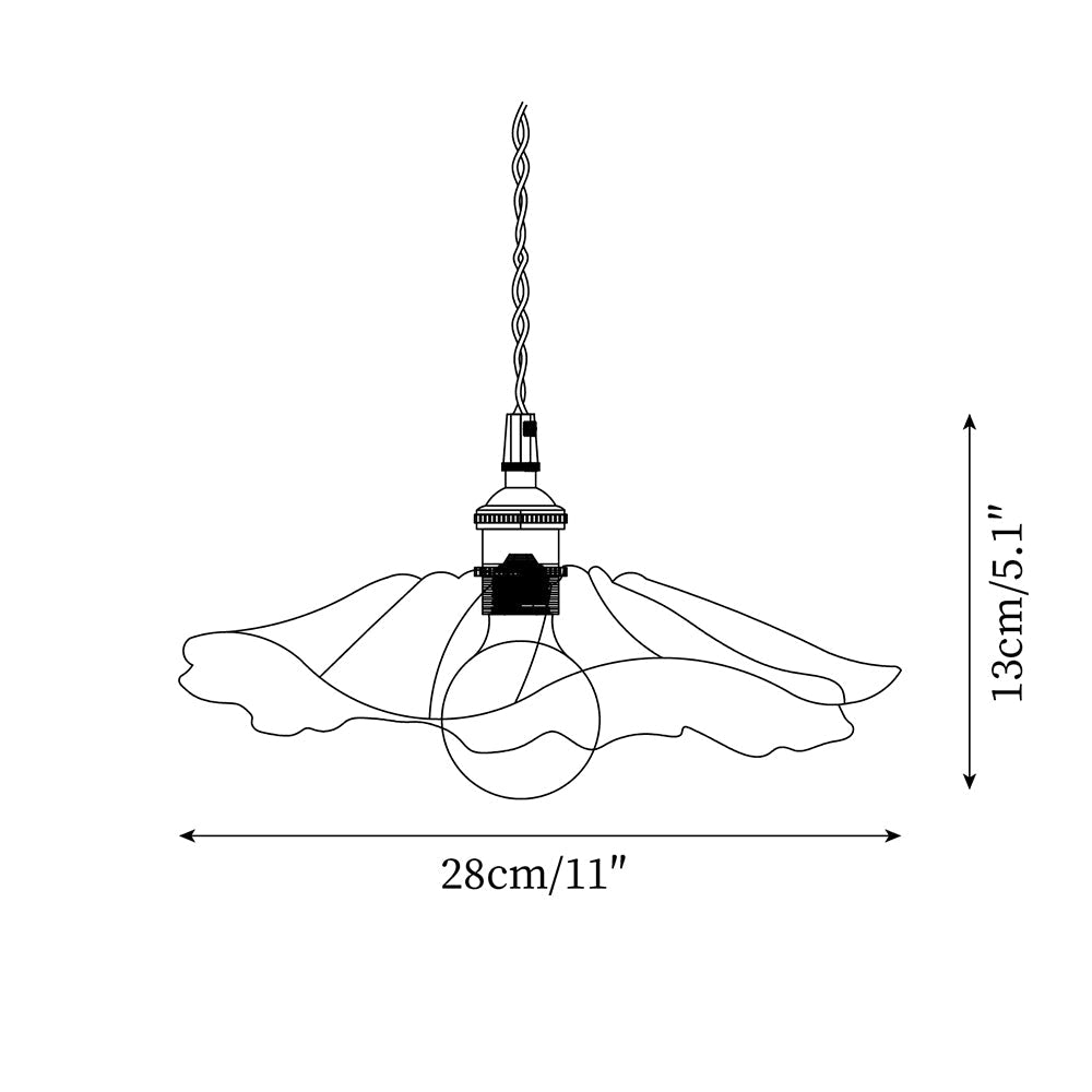 Fleurdrop Glass Pendant Light | Flower-inspired Hanging Fixture