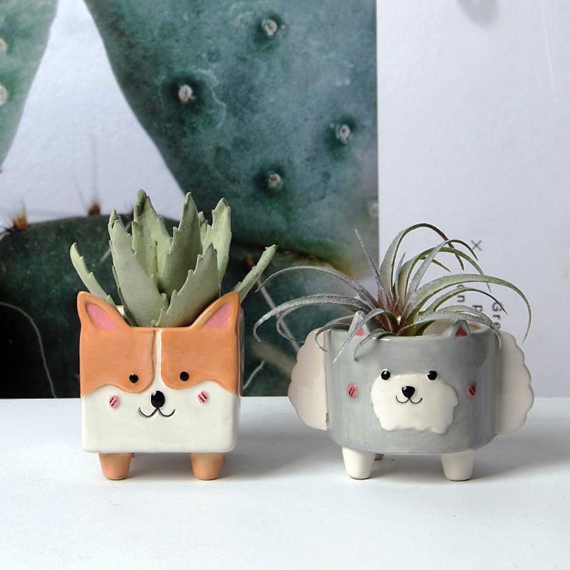 GeoCritters | Boxy Ceramic Plant Set
