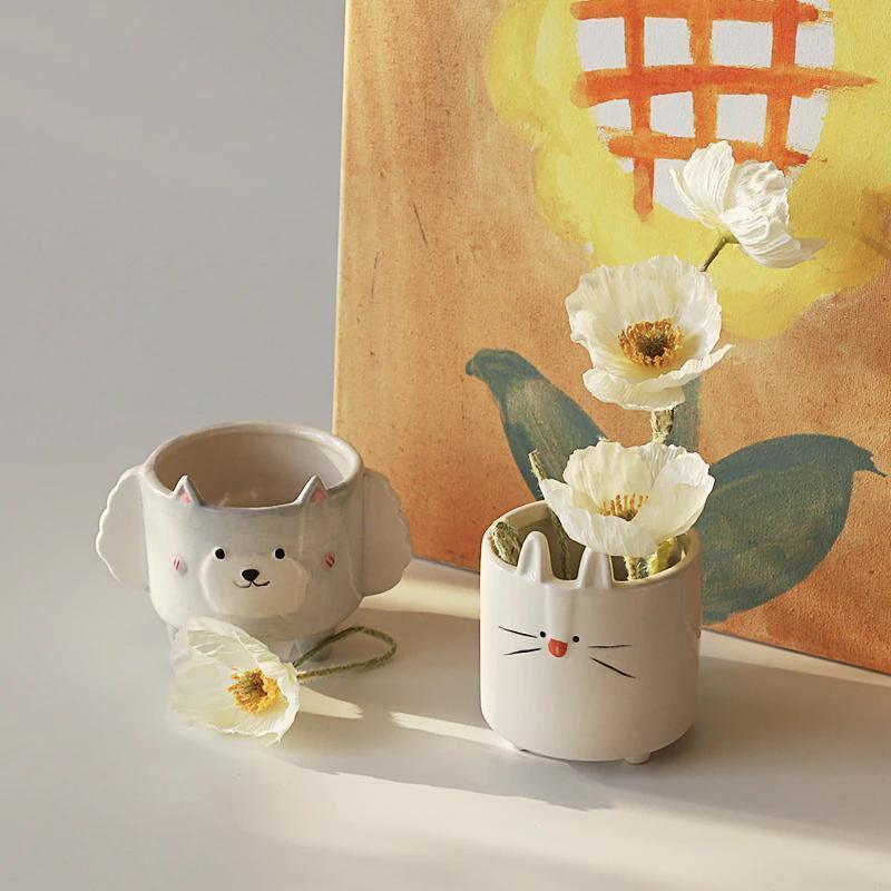 GeoCritters | Boxy Ceramic Plant Set