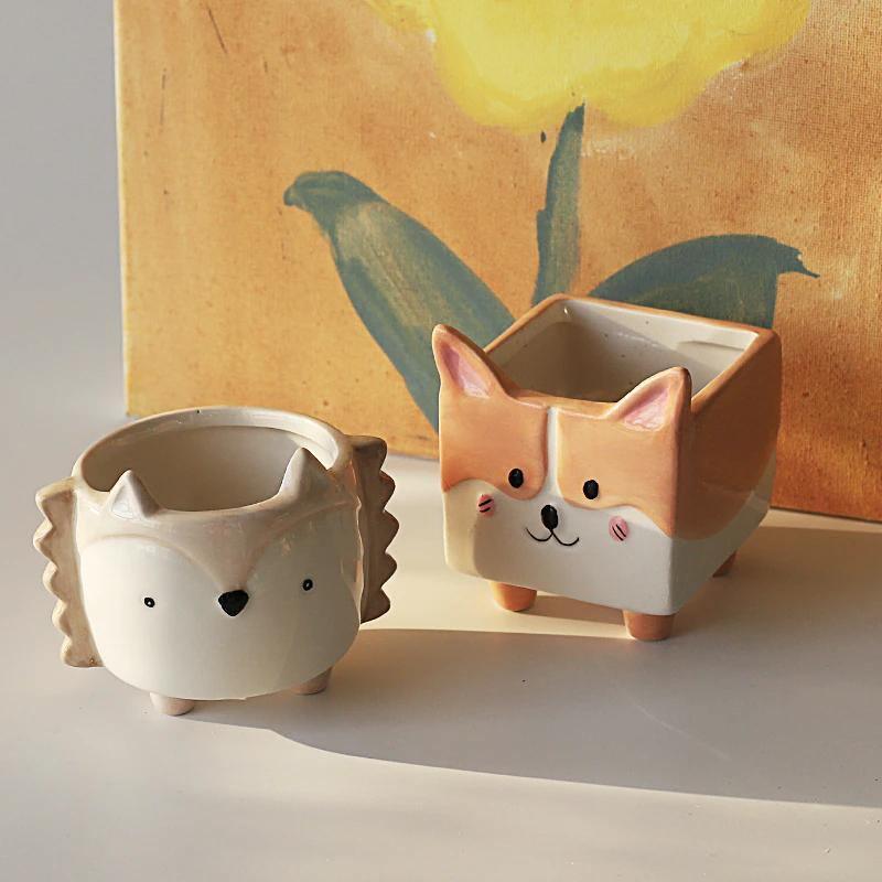 GeoCritters | Boxy Ceramic Plant Set
