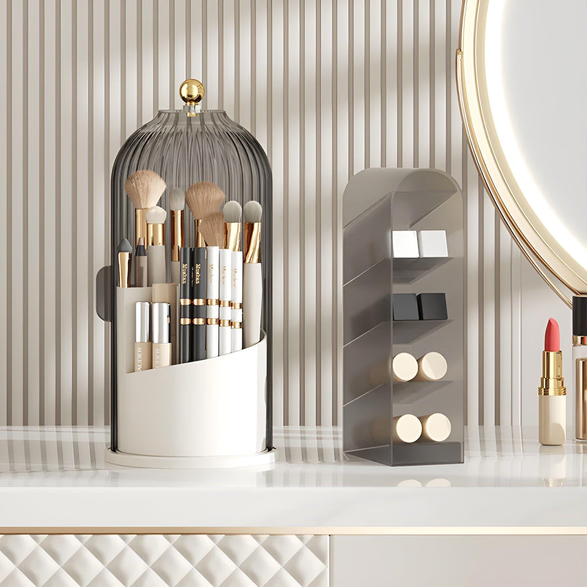 GlamSpin | 360° Rotating Makeup Organiser – Stylish & Practical Beauty Storage