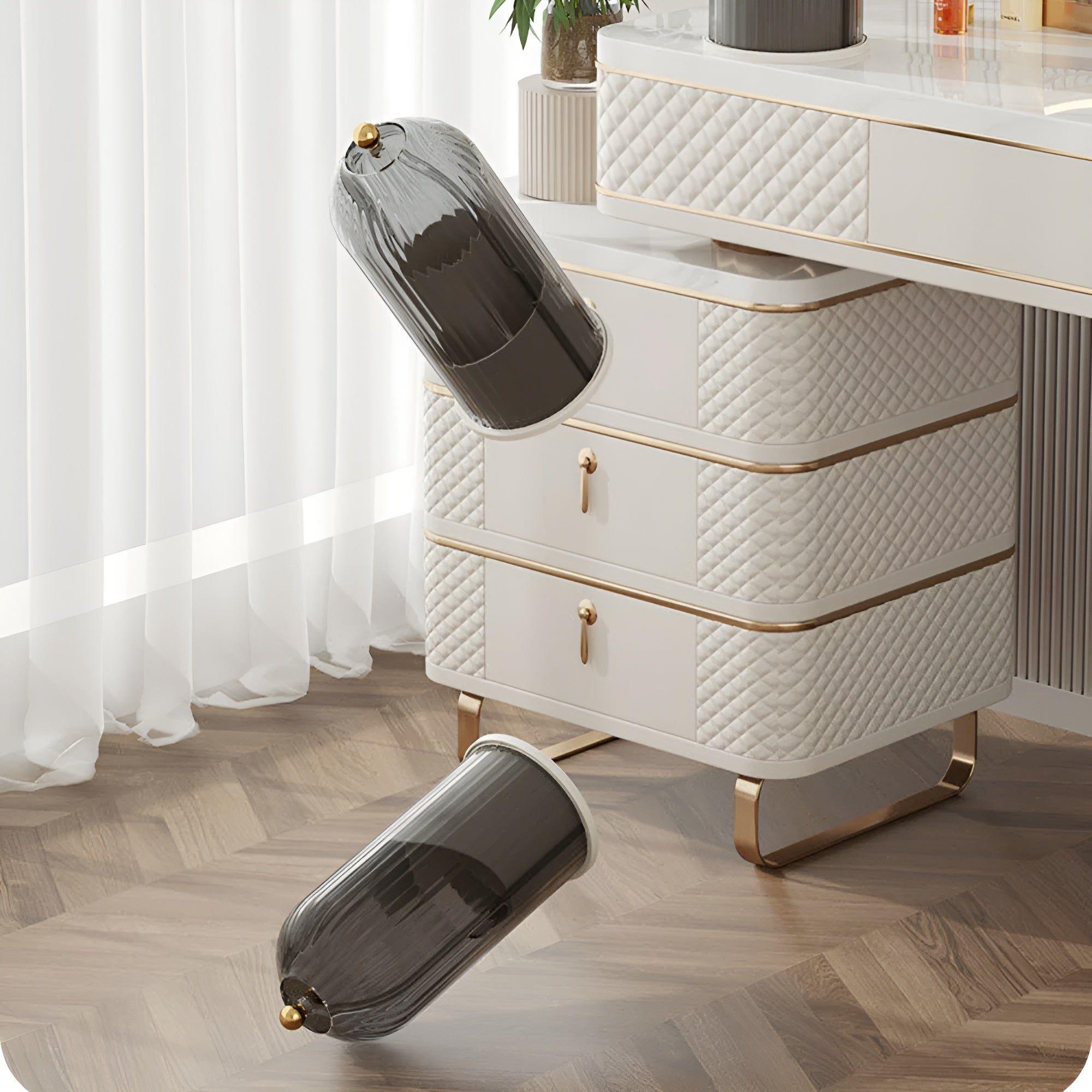 GlamSpin | 360° Rotating Makeup Organiser – Stylish & Practical Beauty Storage