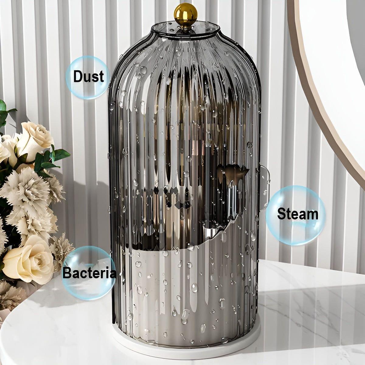 GlamSpin | 360° Rotating Makeup Organiser – Stylish & Practical Beauty Storage