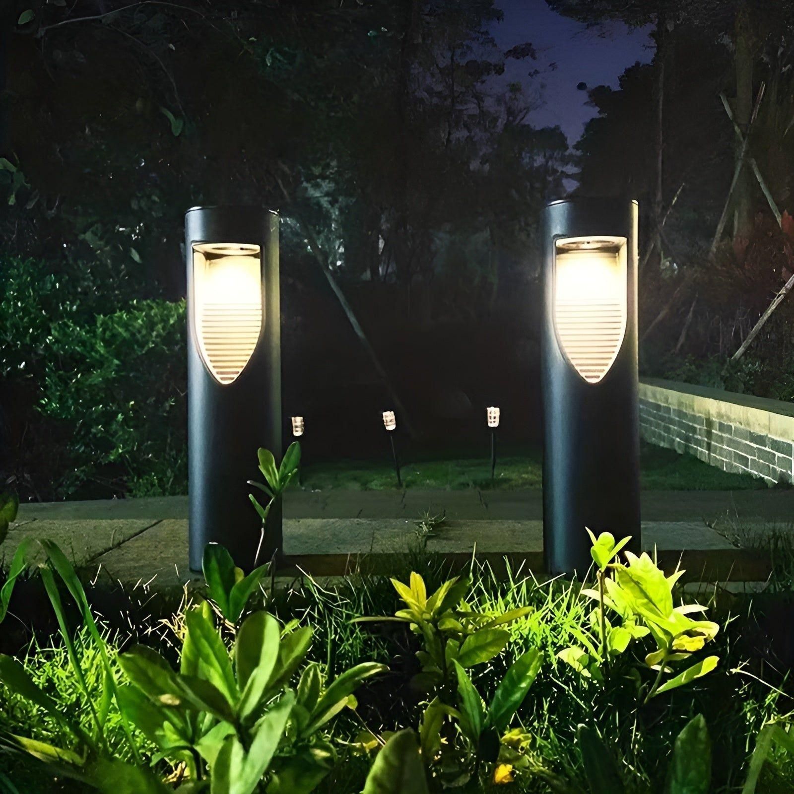 GlowSphere Solar Light | Waterproof Cylindrical LED Outdoor Garden Lighting