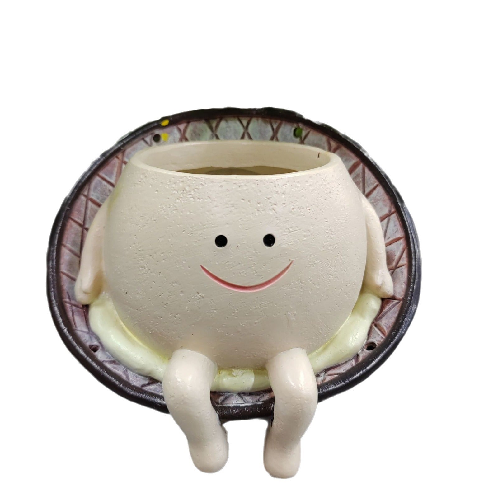 Happy Grin Ceramic Planter Pot