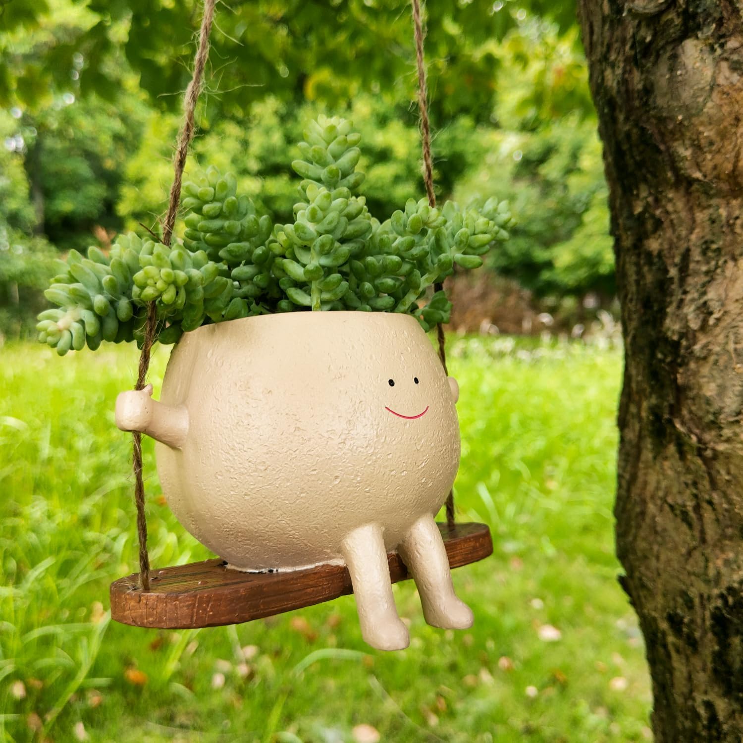 Happy Grin Ceramic Planter Pot