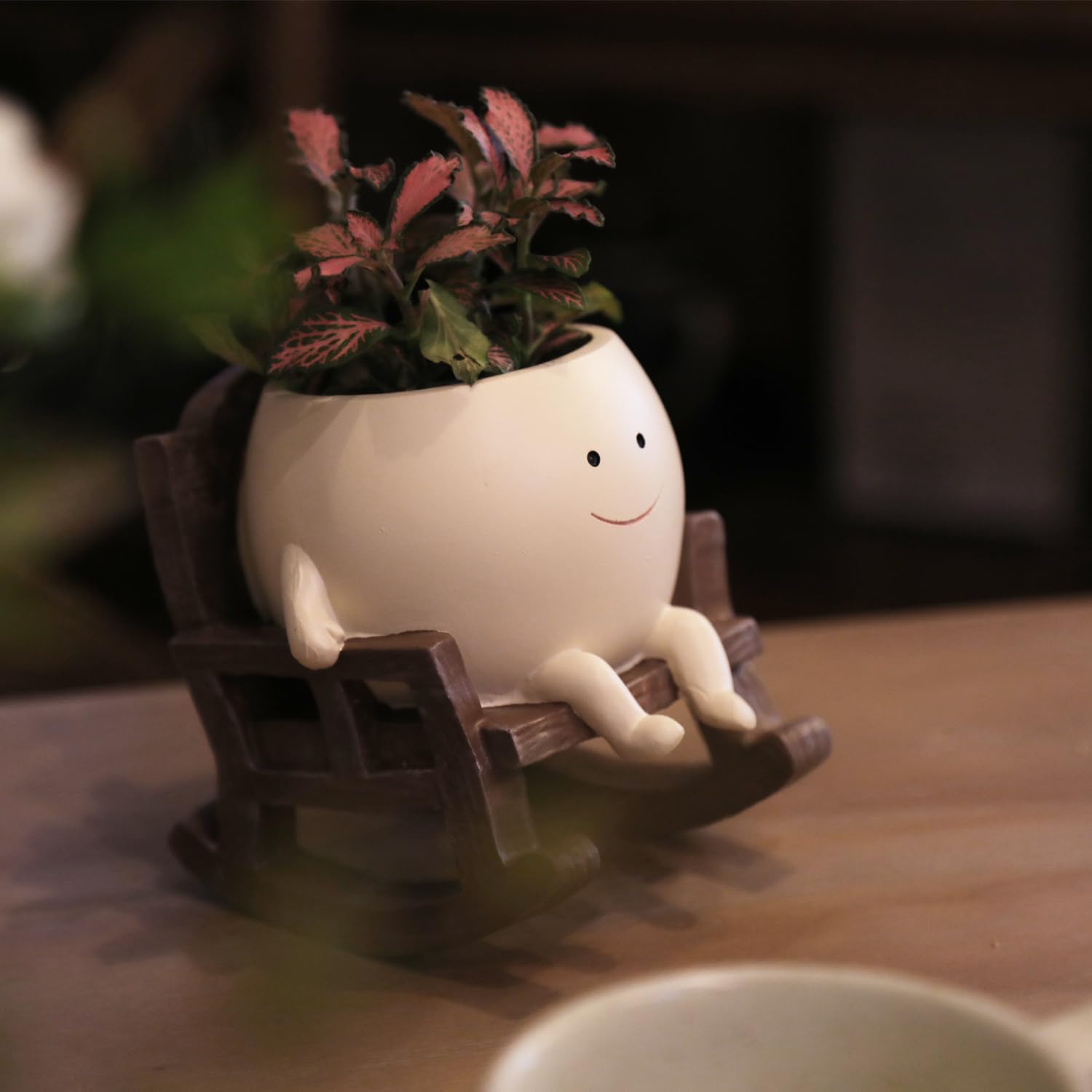 Happy Grin Ceramic Planter Pot