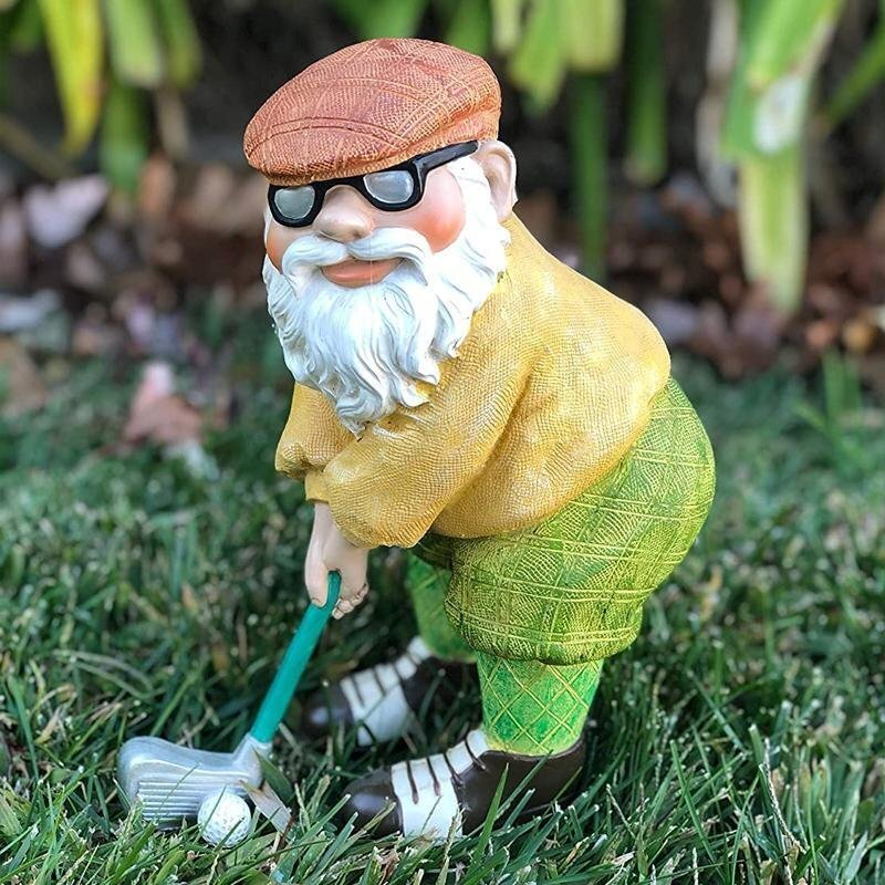 Hole-in-One Grandpa | Funny Golfer Figurine for Lawn & Golf Lovers