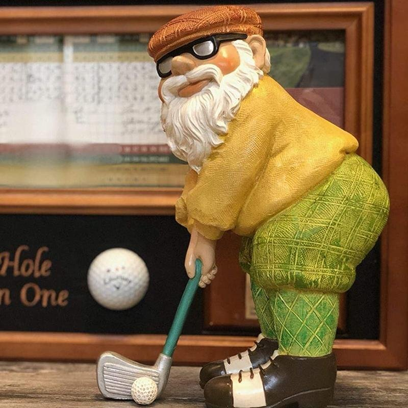 Hole-in-One Grandpa | Funny Golfer Figurine for Lawn & Golf Lovers