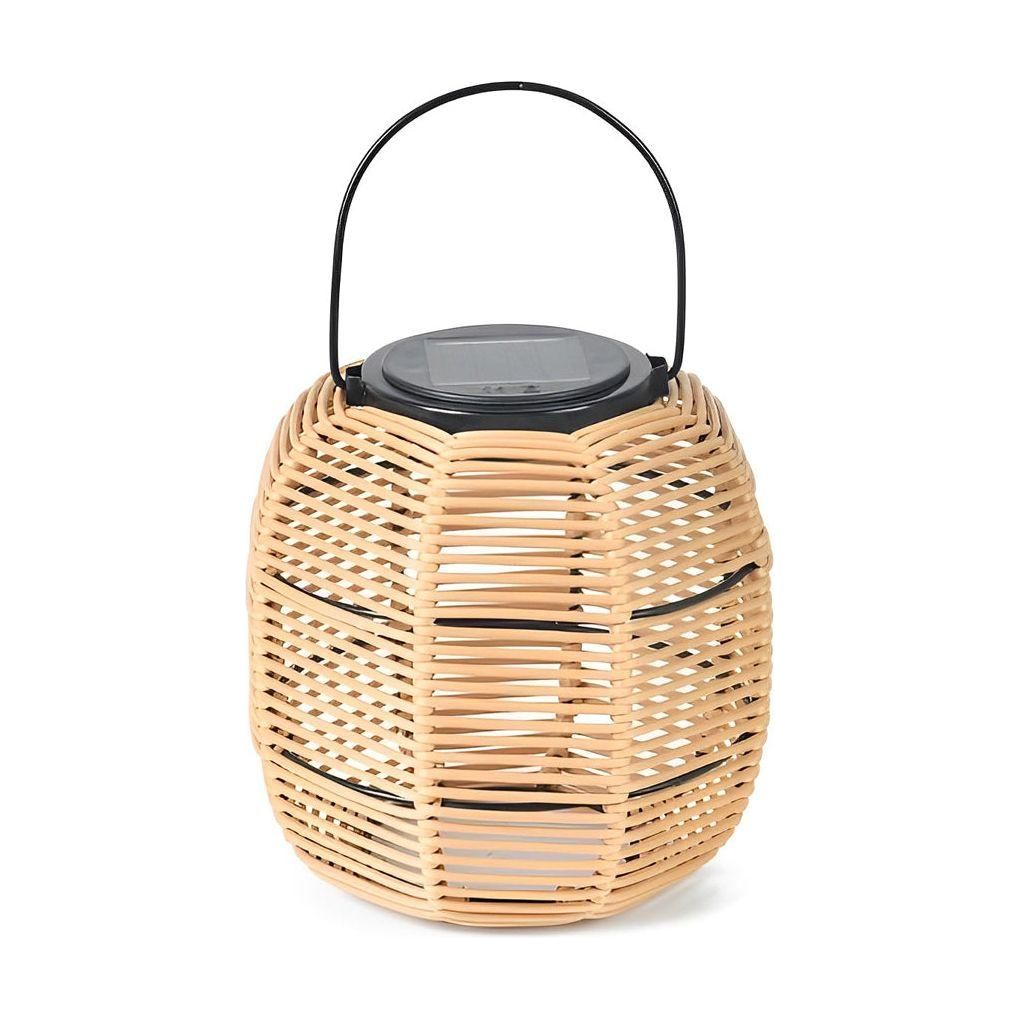 LumaGlow | Solar-Powered Rattan Lantern – Stylish Outdoor Garden Light