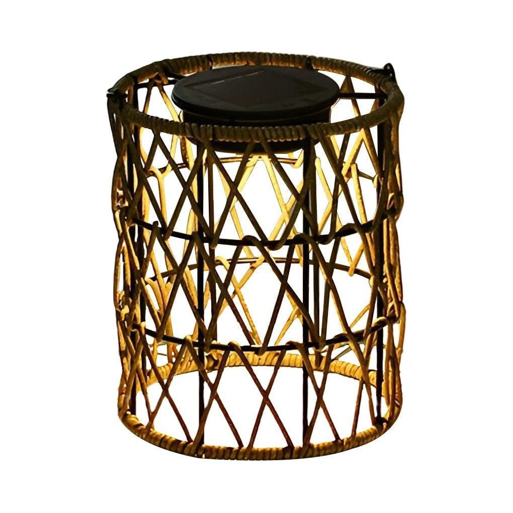 LumaGlow | Solar-Powered Rattan Lantern – Stylish Outdoor Garden Light