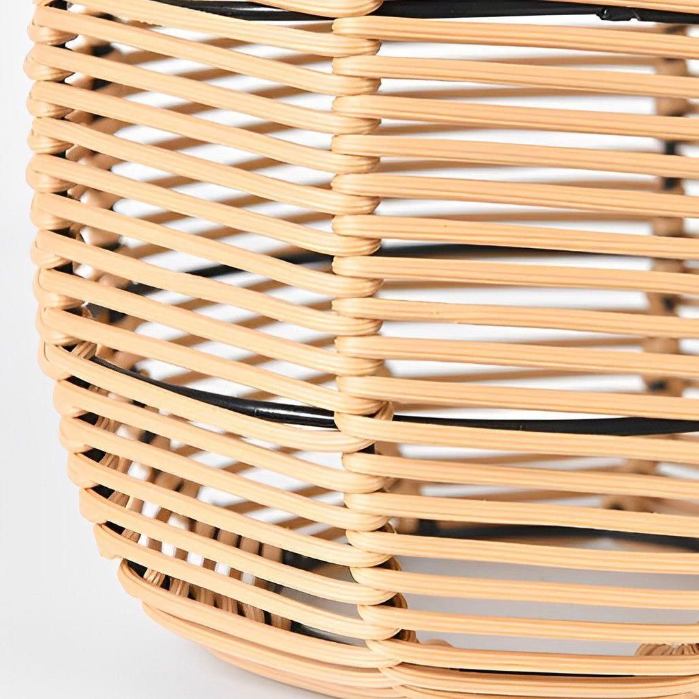 LumaGlow | Solar-Powered Rattan Lantern – Stylish Outdoor Garden Light