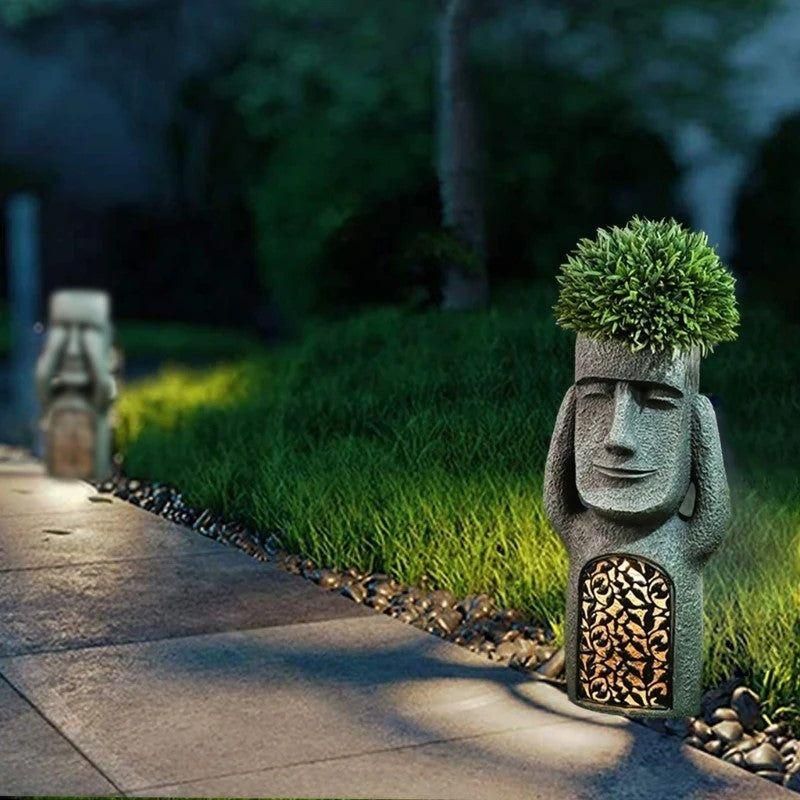 LuminaGarden LED | Artistic Garden Planter – Illuminate Your Outdoor Space