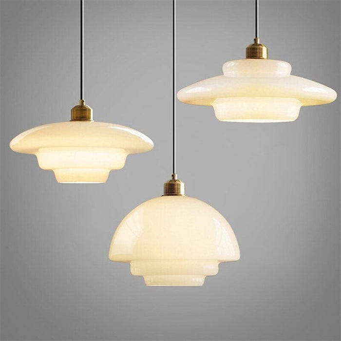 Luminaire | Frosted White Glass Hanging Pendant