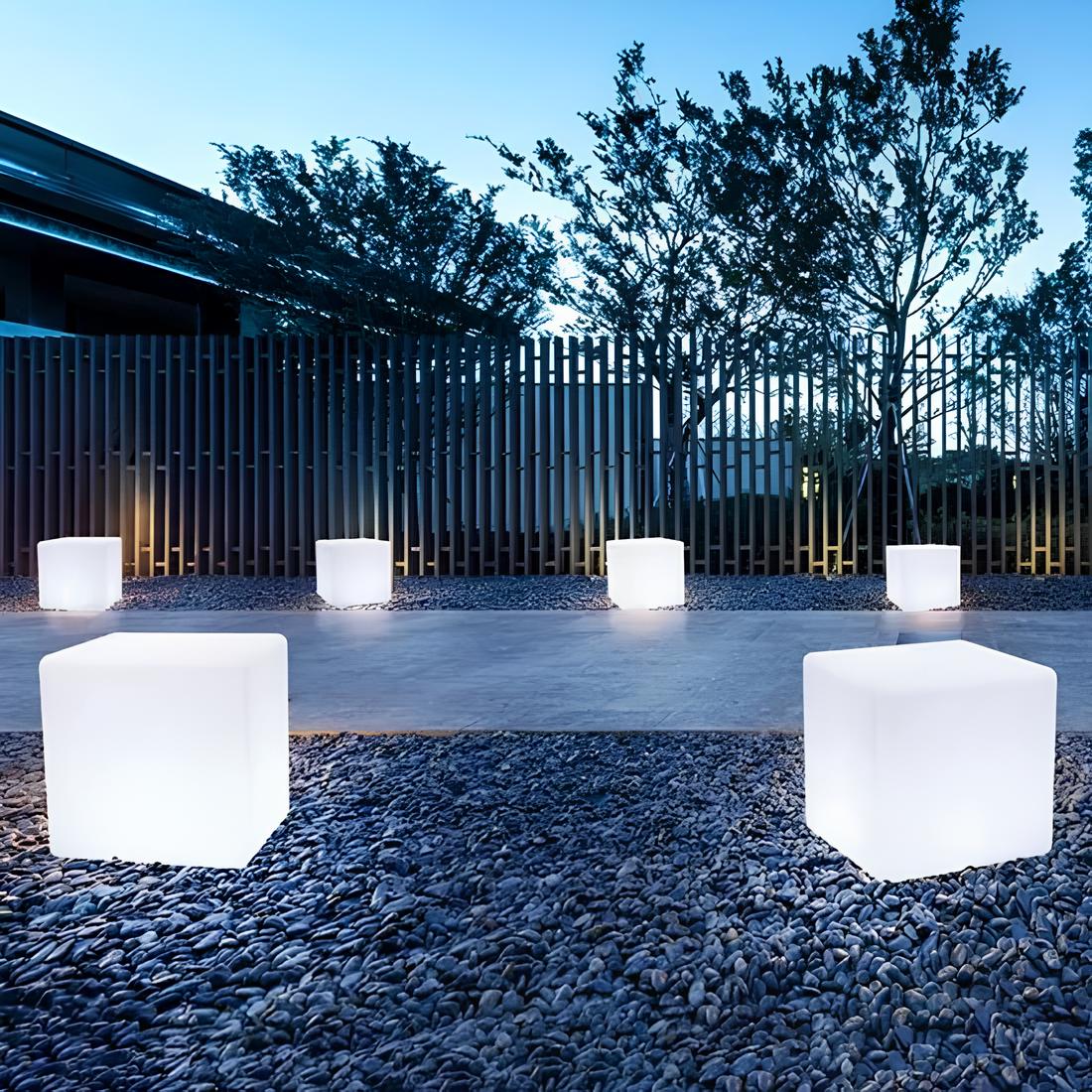 Luminex Cube Light | Modern Cubic Garden Lamp
