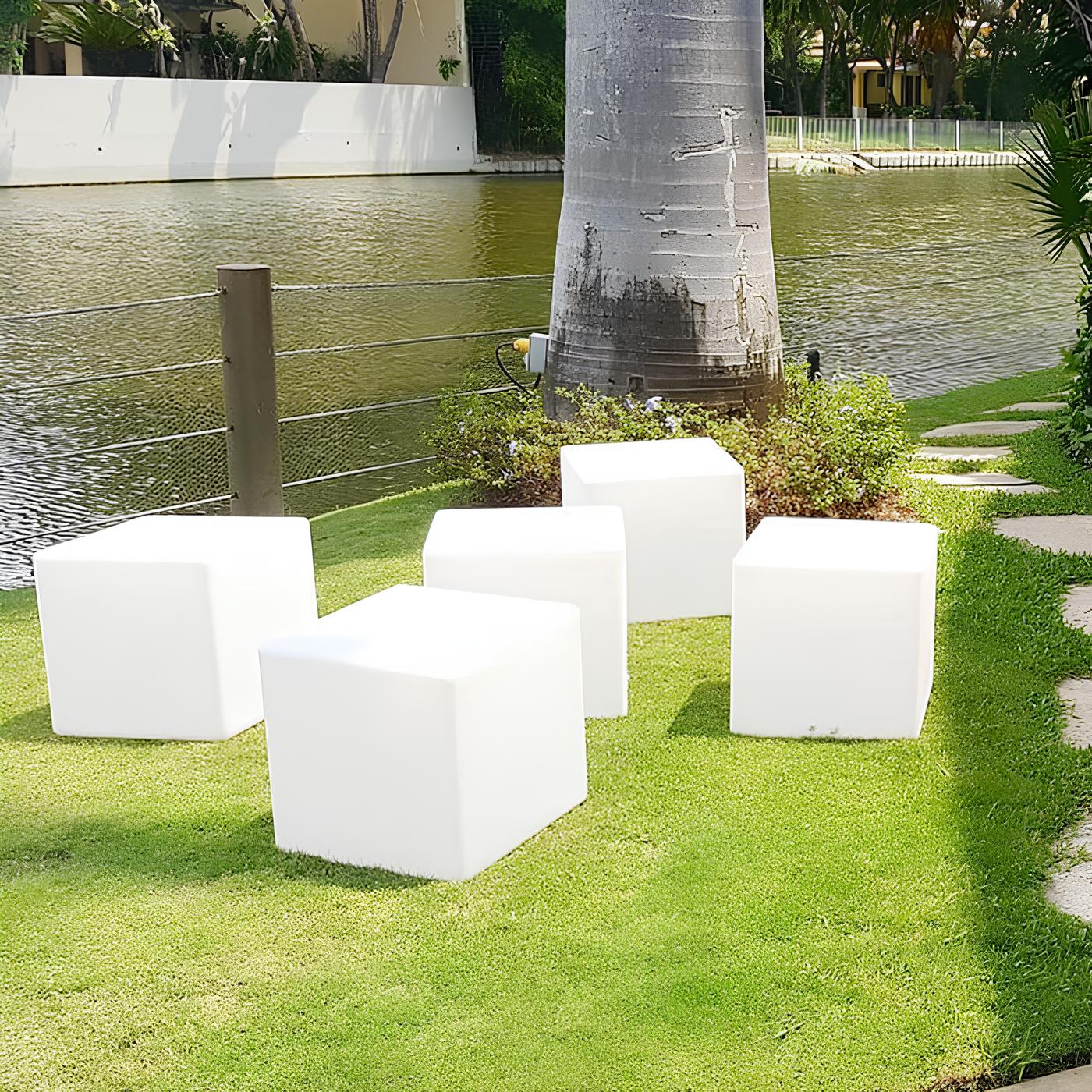 Luminex Cube Light | Modern Cubic Garden Lamp