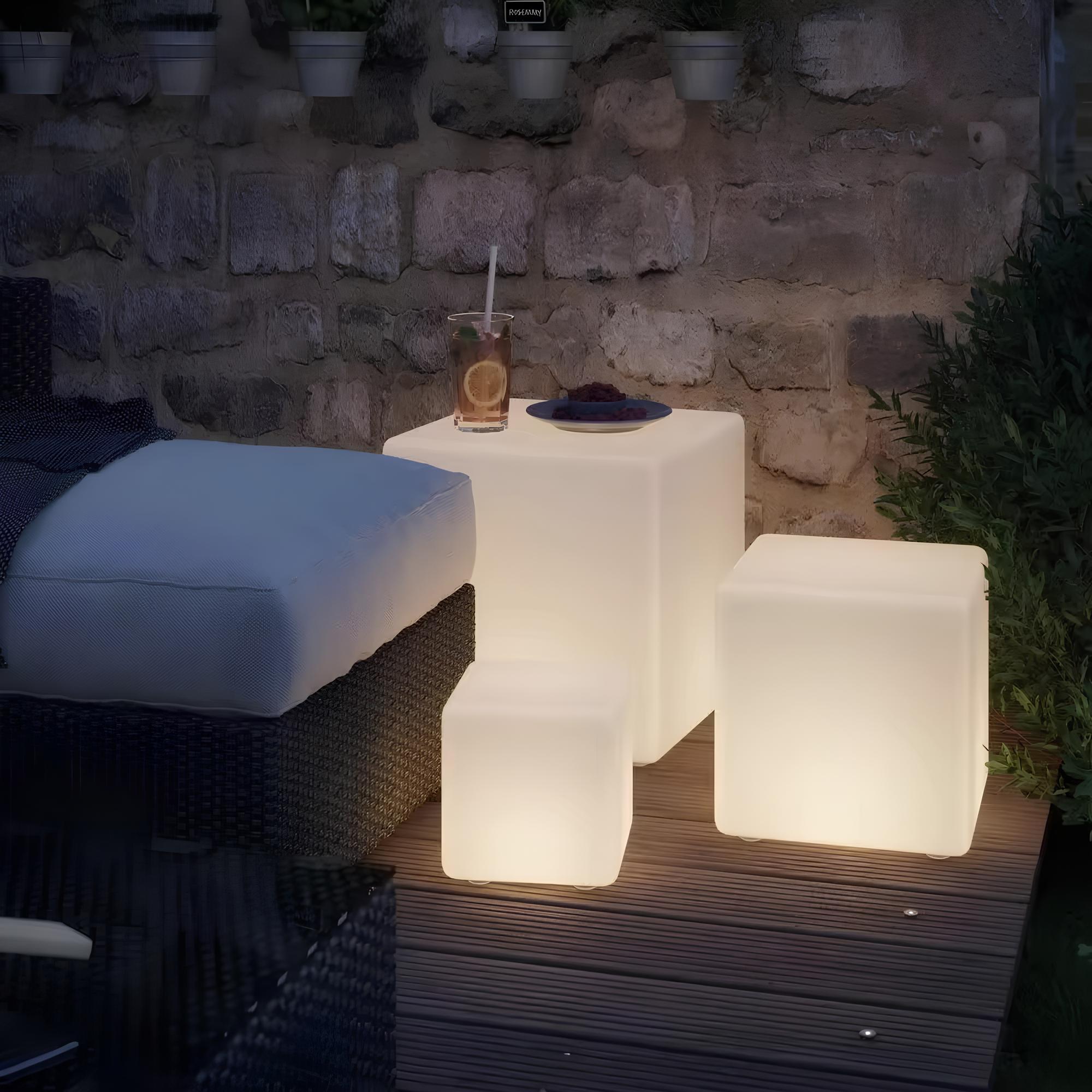Luminex Cube Light | Modern Cubic Garden Lamp