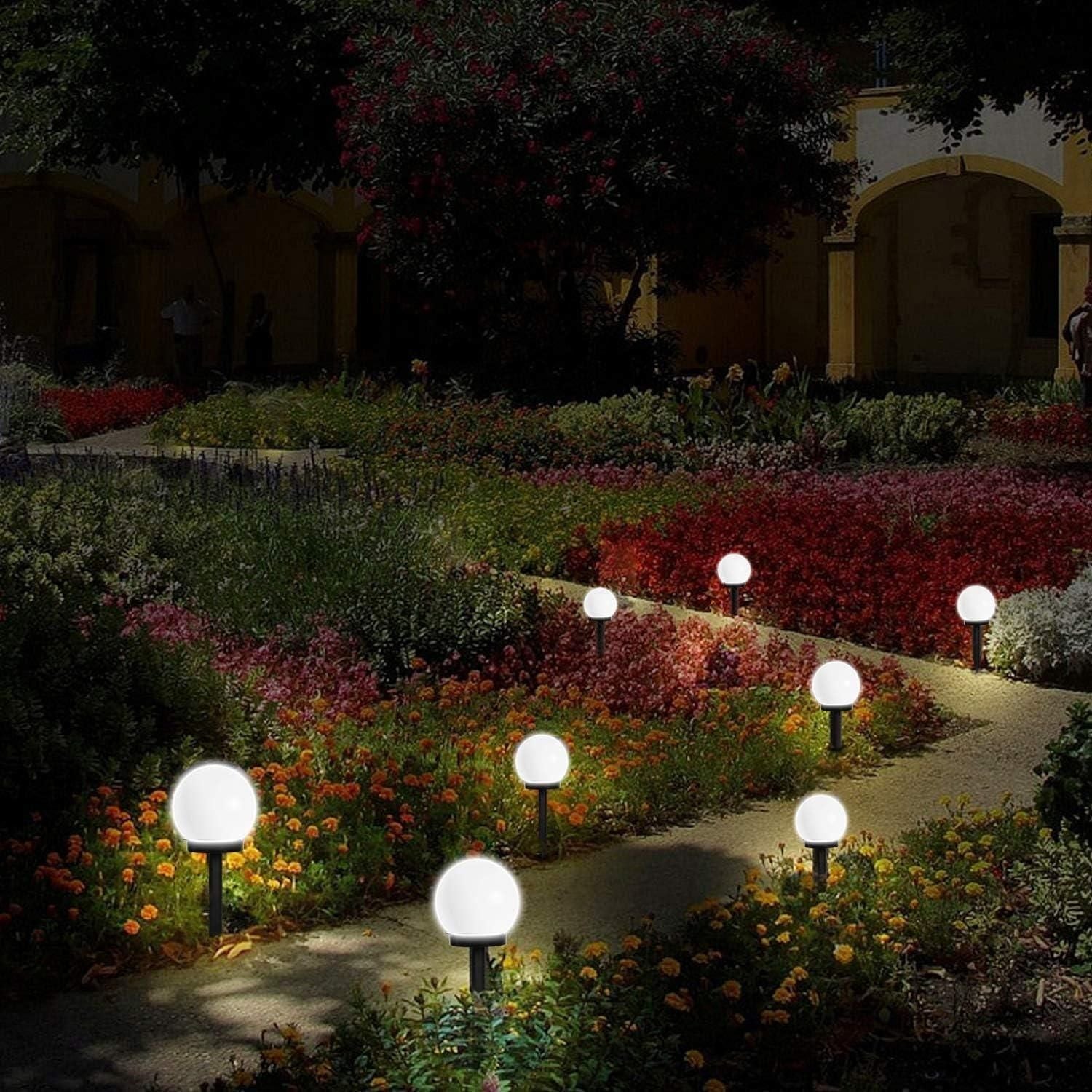 LumoBright | 3-Pack Solar-Powered Waterproof LED Garden Lights
