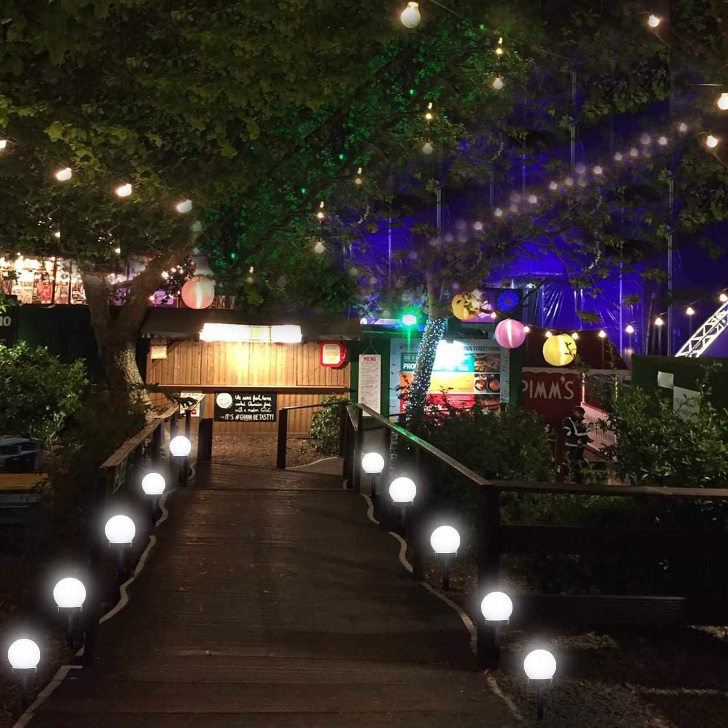 LumoBright | 3-Pack Solar-Powered Waterproof LED Garden Lights