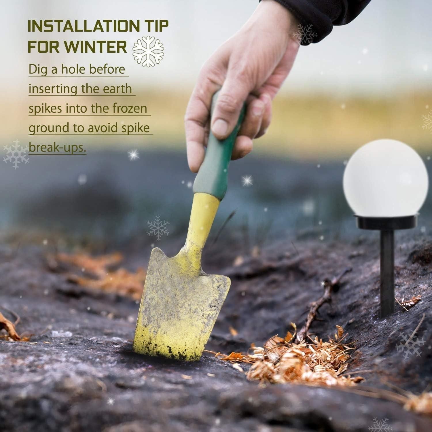 LumoBright | 3-Pack Solar-Powered Waterproof LED Garden Lights