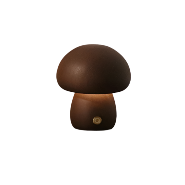 Lumowood | Rechargeable Wooden Mushroom Table Lamp