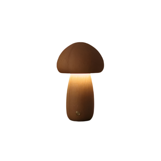Lumowood | Rechargeable Wooden Mushroom Table Lamp