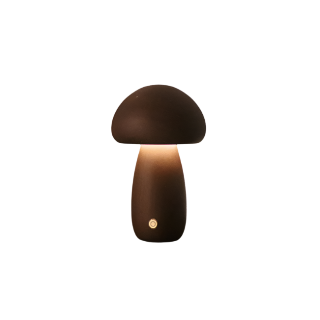 Lumowood | Rechargeable Wooden Mushroom Table Lamp