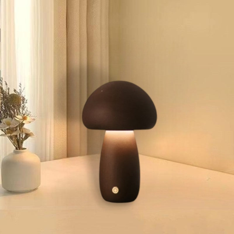 Lumowood | Rechargeable Wooden Mushroom Table Lamp