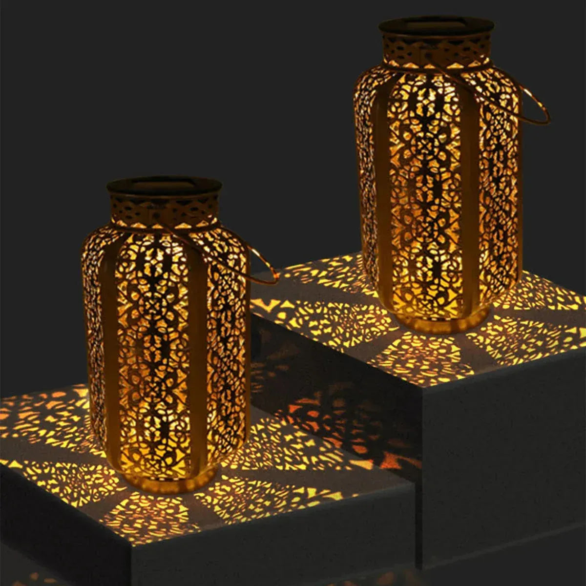 Lunara | SolarCharm Lantern – Vintage Elegance Meets Eco-Friendly Lighting